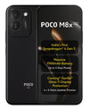 POCO M8x 5G Black front and back with Snapdragon 4 Gen 5, 7900mAh battery and Gorilla Glass 7i