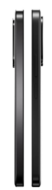 POCO M8x 5G Black side profile showing the slim frame and camera bump