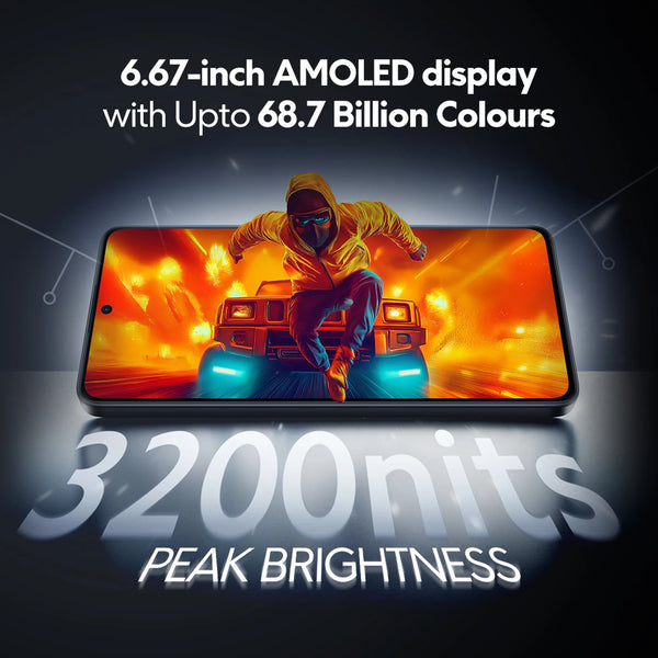 POCO X7 Pro 5G 6.67-inch AMOLED display with 68.7 billion colours and 3200-nit peak brightness