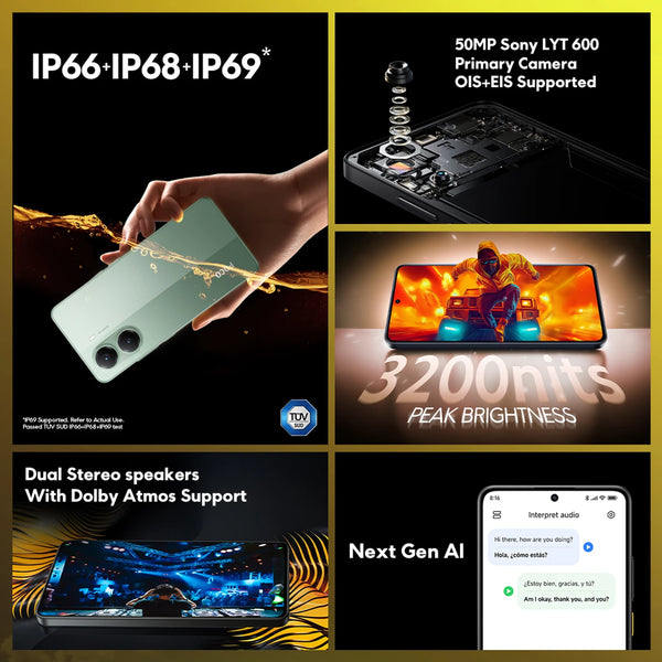 POCO X7 Pro 5G overview with IP69 protection, 50MP camera, 3200-nit display, Dolby Atmos and AI