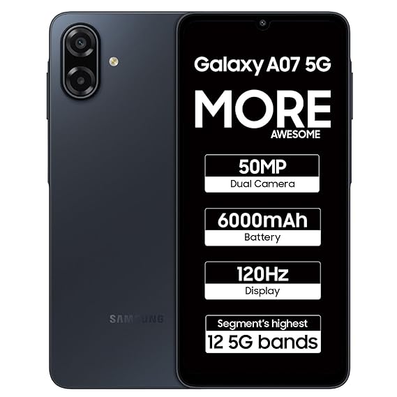 Samsung Galaxy A07 5G Black - Parvez Mobile Master