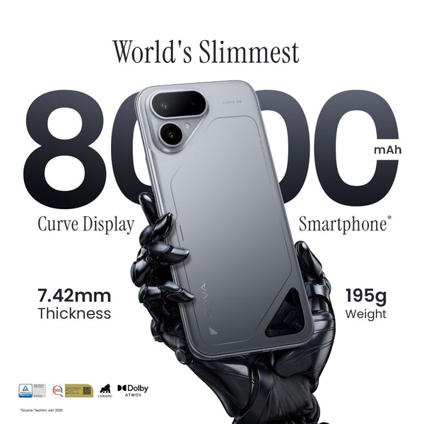 TECNO POVA Curve 2 5G slim 7.42mm design with 8000mAh battery and curved display