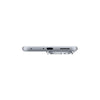 Bottom view of TECNO POVA Curve 2 5G in Melting Silver showing USB-C port, speaker and microphone