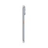 Slim side profile of TECNO POVA Curve 2 5G in Melting Silver with curved body and side buttons