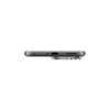 Bottom view of TECNO POVA Curve 2 5G in Storm Titanium Black showing USB-C port, speaker and microphone