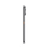 Slim side profile of TECNO POVA Curve 2 5G in Storm Titanium Black with curved body and side buttons