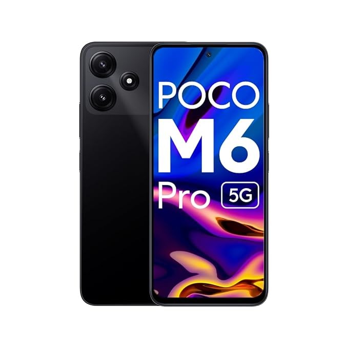 (Refurbished) POCO M6 Pro 5G (Power Black, 8GB RAM, 256GB Storage)