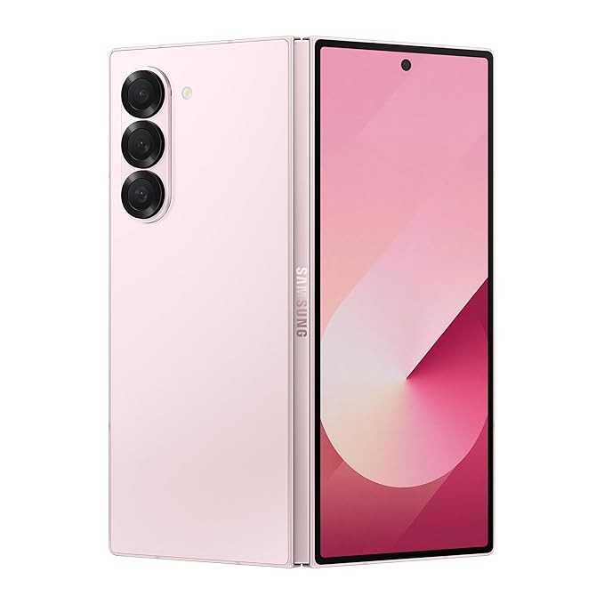 Samsung Galaxy Z Fold6 5G AI Smartphone (Pink, 12GB RAM, 512GB Storage)