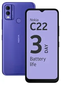 Nokia C22 | 3-Day Battery Life | 4GB RAM (2GB RAM + 2GB Virtual RAM) | 13 MP Dual Rear AI Camera with Night & Portrait Mode | IP52 | Purple